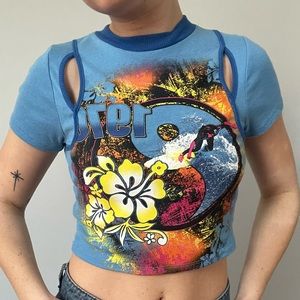 urban outfitters surf shirt baby tee